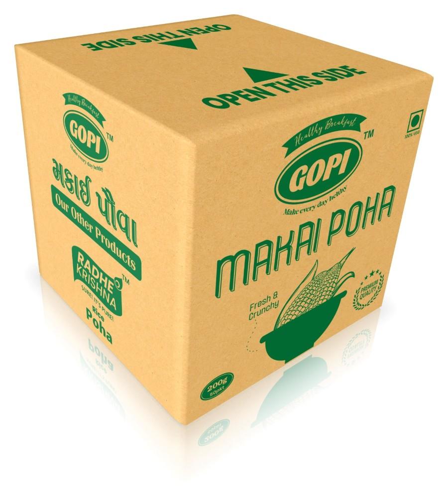 Gopi Makai Poha carton, 200 g × 50 packets