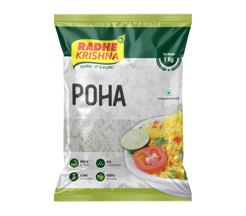 Radhe Krishna Rice Poha, 1 Kg green pack