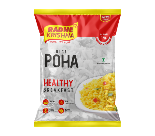 Radhe Krishna Rice Poha, 1 Kg red pack
