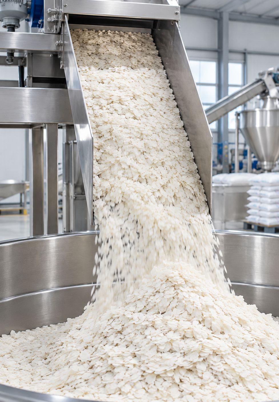 Rice Poha production at our facility