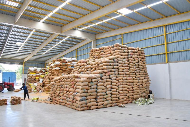 Storage area at our production facility
